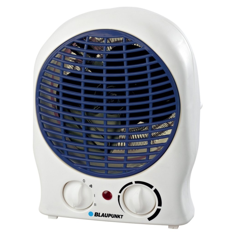 BLAUPUNKT BP1012 - Calefactor eléctrico con 2 Niveles De Potencia | Función Ventilador | Protección Térmica | 2000w | Color Blanco